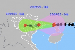 Bão số 9 Ragasa giật cấp 11 đang lao nhanh vào đất liền nước ta