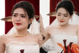 Bạn trẻ - Cuộc sống - Cô dâu ngồi xe lăn khóc nức nở trong đám cưới khiến 2 họ nghẹn ngào