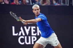 Thể thao - Video tennis Alcaraz - Baez: Khởi đầu âu lo, đoạn kết suôn sẻ (Japan Open)