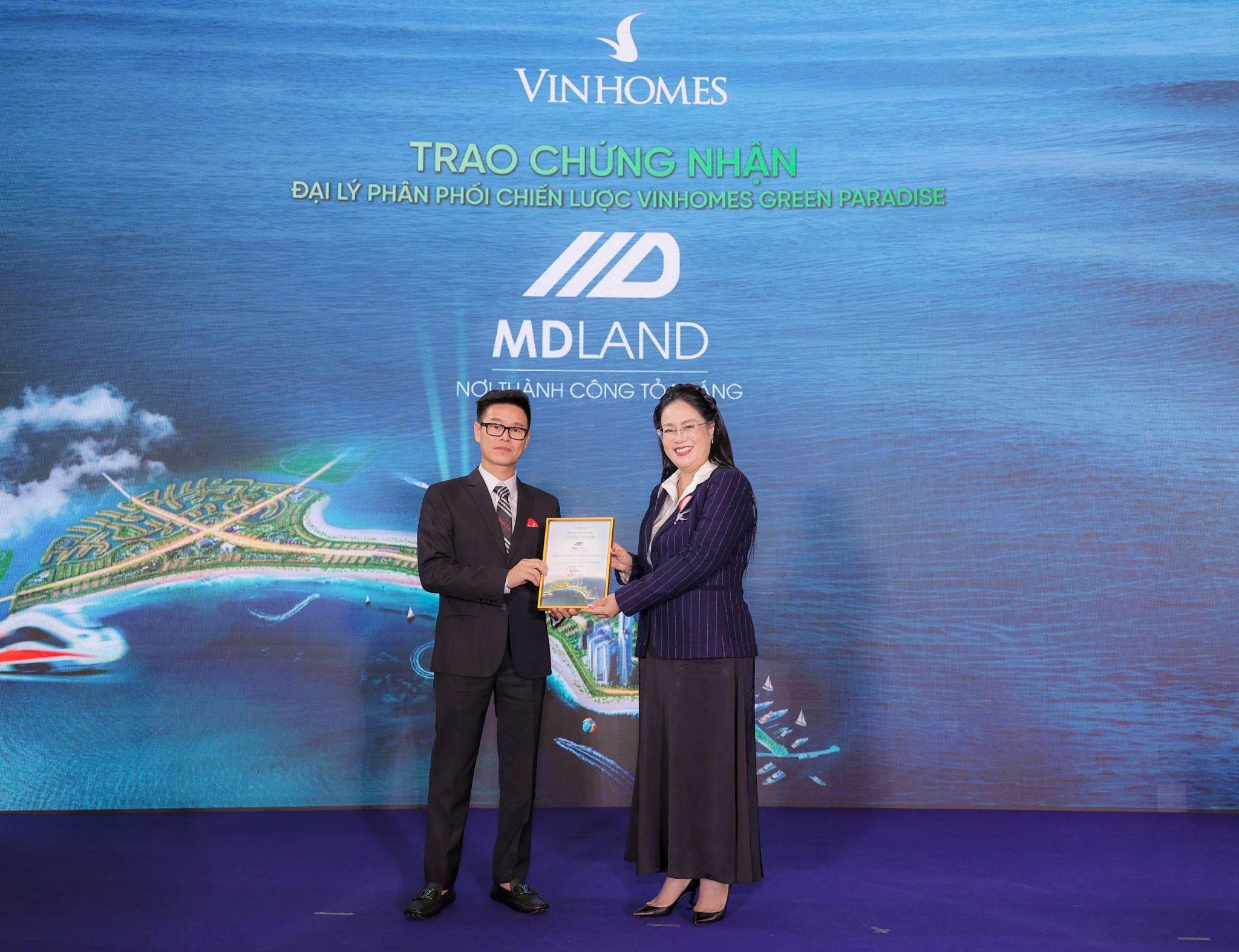 MDLand hợp tác nhà Chủ đầu tư Vinhomes phân phối dự án Vinhomes Green Paradise