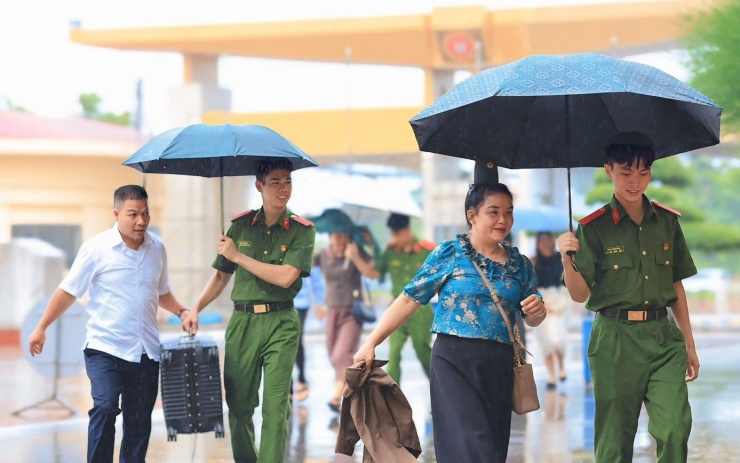 Khuôn viên Học viện Cảnh sát nhân dân ngày nhập trường.