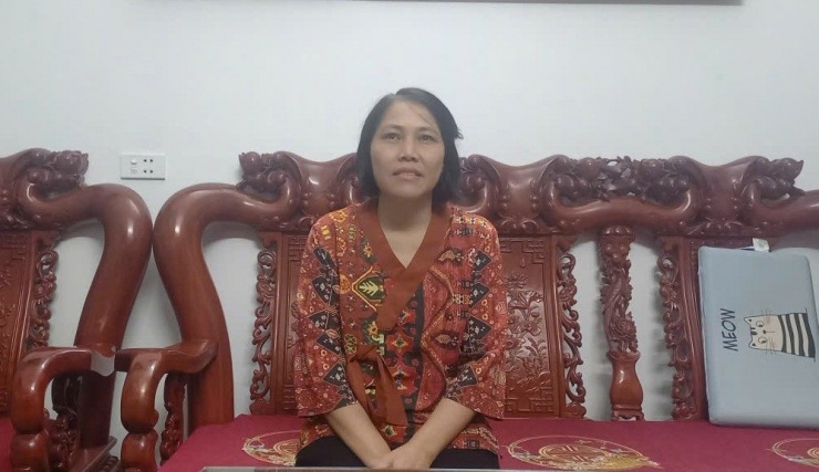 Bà Loan trong buổi làm việc với PV VietNamNet. Ảnh: Nga Nam