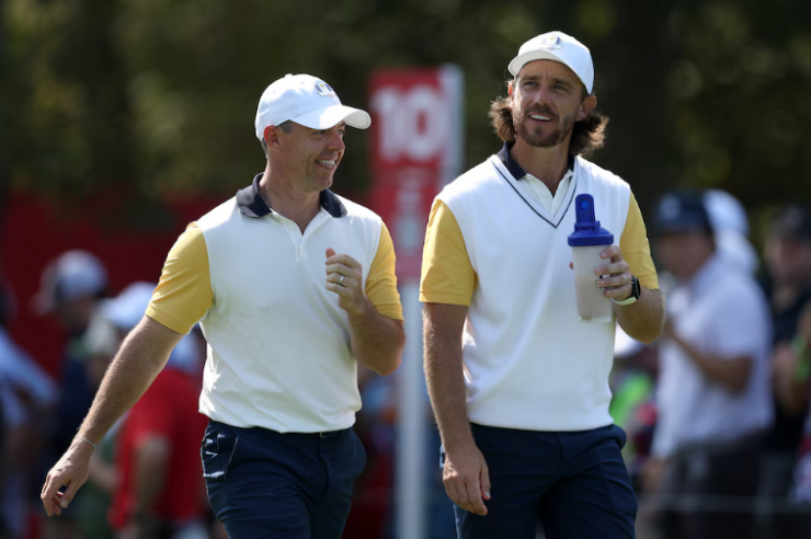 Ryder Cup 2025: DeChambeau và Justin Thomas lần đầu 'song kiếm hợp bích' - 2