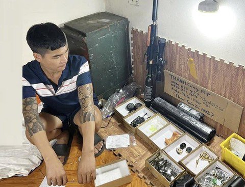 Ngô Văn Trọng bị bắt giữ cùng tang vật