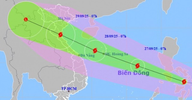 Bão số 10 sẽ gây mưa cực lớn cho các tỉnh Bắc T...