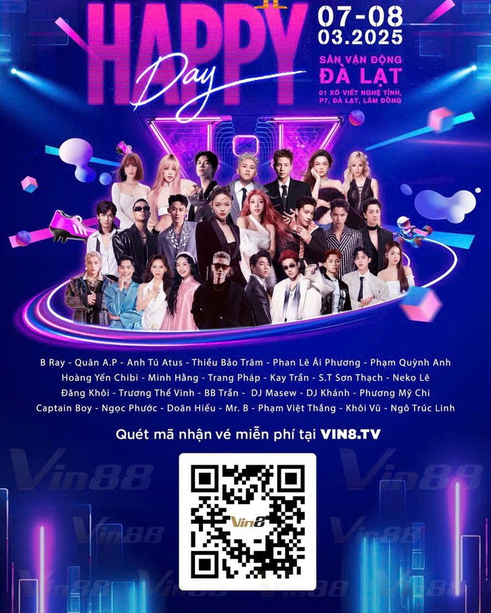 Happy Day Concert bị website cờ bạc sử dụng hình ảnh trái phép