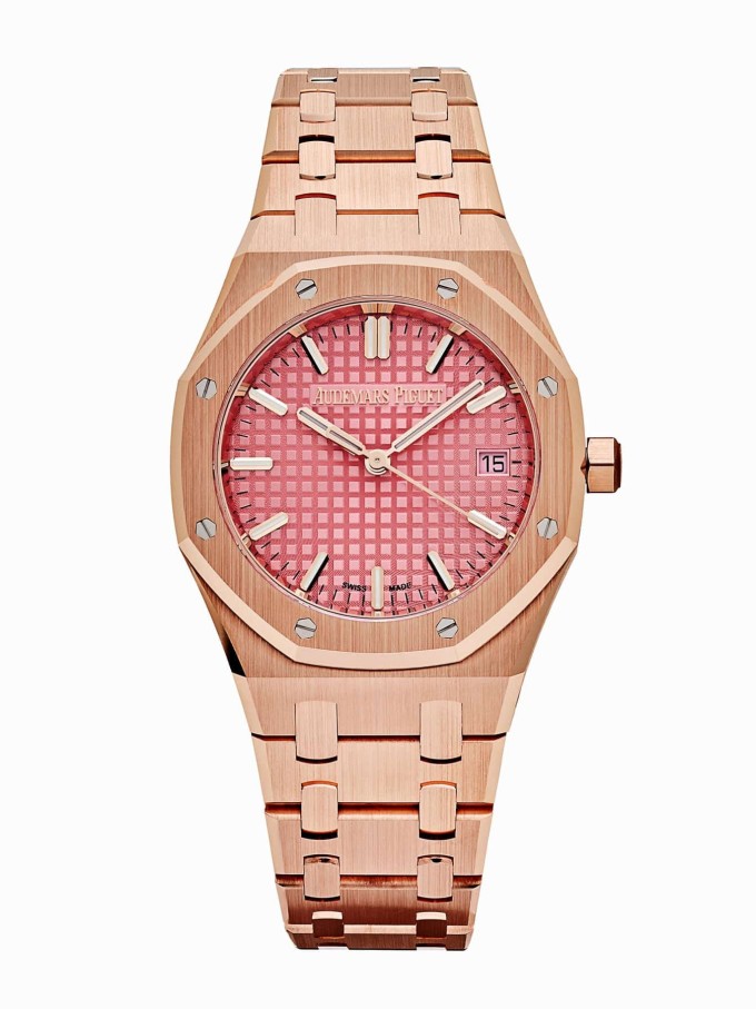 Đồng hồ Audemars Piguet Royal Oak vàng hồng 18K.