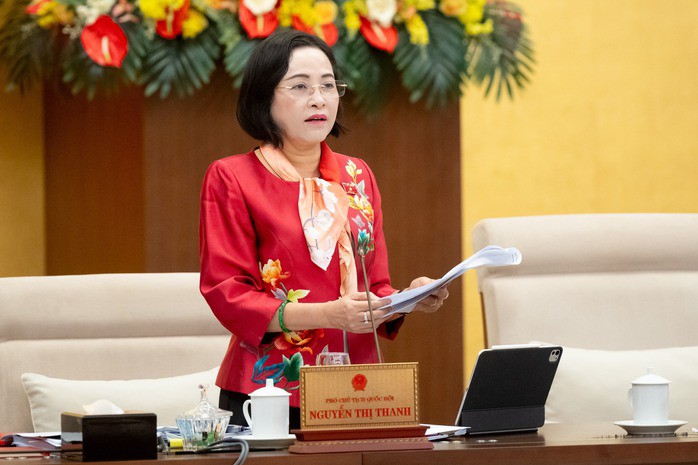 Phó chủ tịch Quốc hội Nguyễn Thị Thanh. Ảnh: Hồ Long