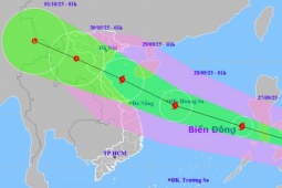 Bão Bualoi mạnh lên 3 cấp sau một ngày, đêm nay vào Biển Đông