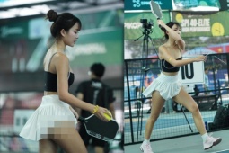 Thể thao - Cô gái "vén váy" chơi pickleball hút triệu lượt xem, phản ứng mạnh vì bị đặt điều