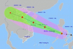 Bão số 10 vào Biển Đông sẽ liên tục tăng cấp trên vùng biển từ Thanh Hoá đến Quảng Ngãi