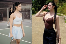 Thể thao - Hot girl "vén váy" chơi pickleball gây tranh cãi: Dàn người đẹp lên tiếng