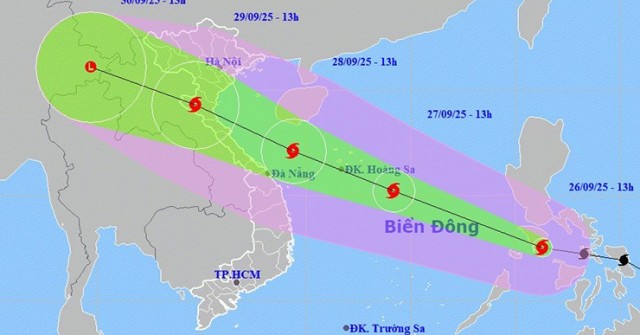 Bão số 10 vào Biển Đông sẽ liên tục tăng cấp tr...
