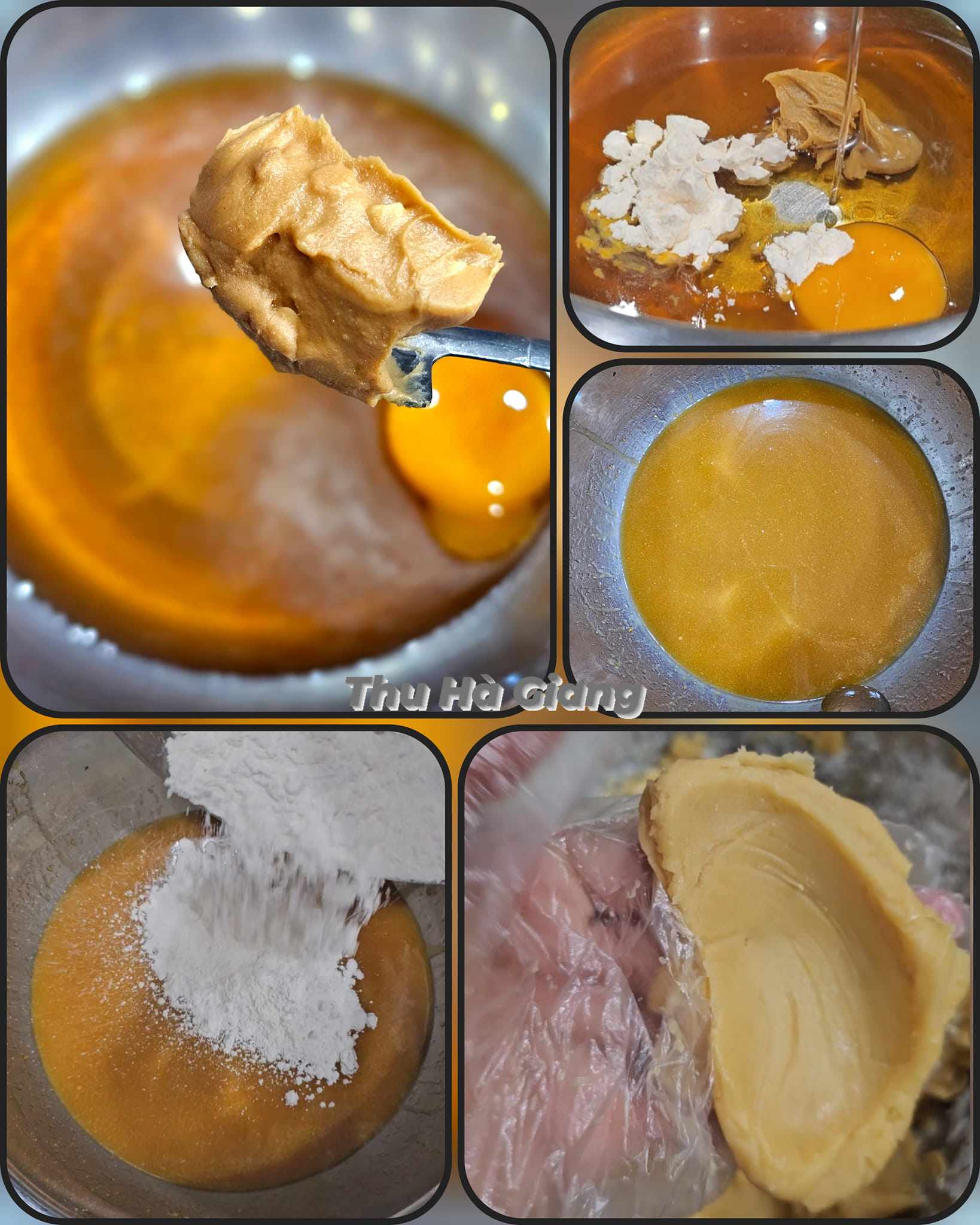 Cách làm bánh trung thu nhân khoai môn trứng muối chà bông dẻo ngon xuất sắc - 6
