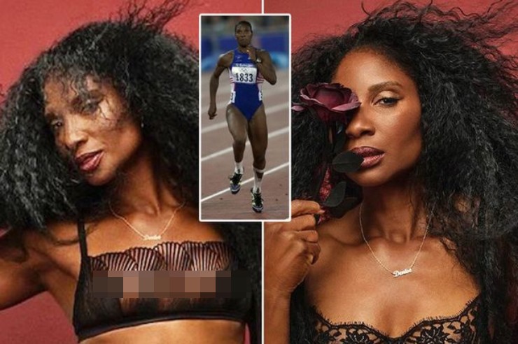 Denise Lewis quyến rũ so với hình ảnh thường thấy của cô