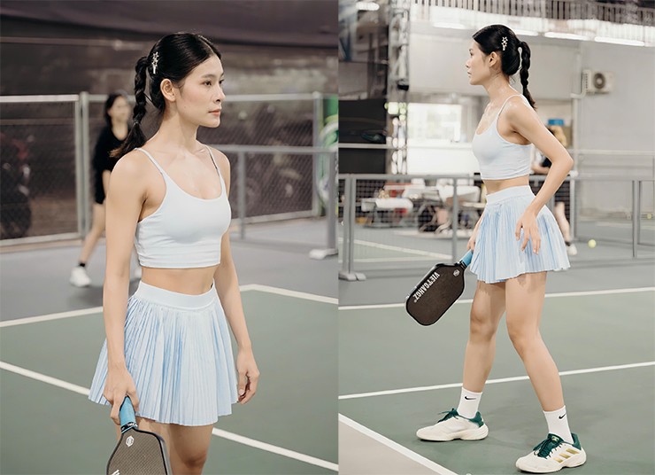 Tranh cãi quanh vụ hot girl 'vén váy' chơi pickleball, dàn người đẹp đưa ra quan điểm bất ngờ
