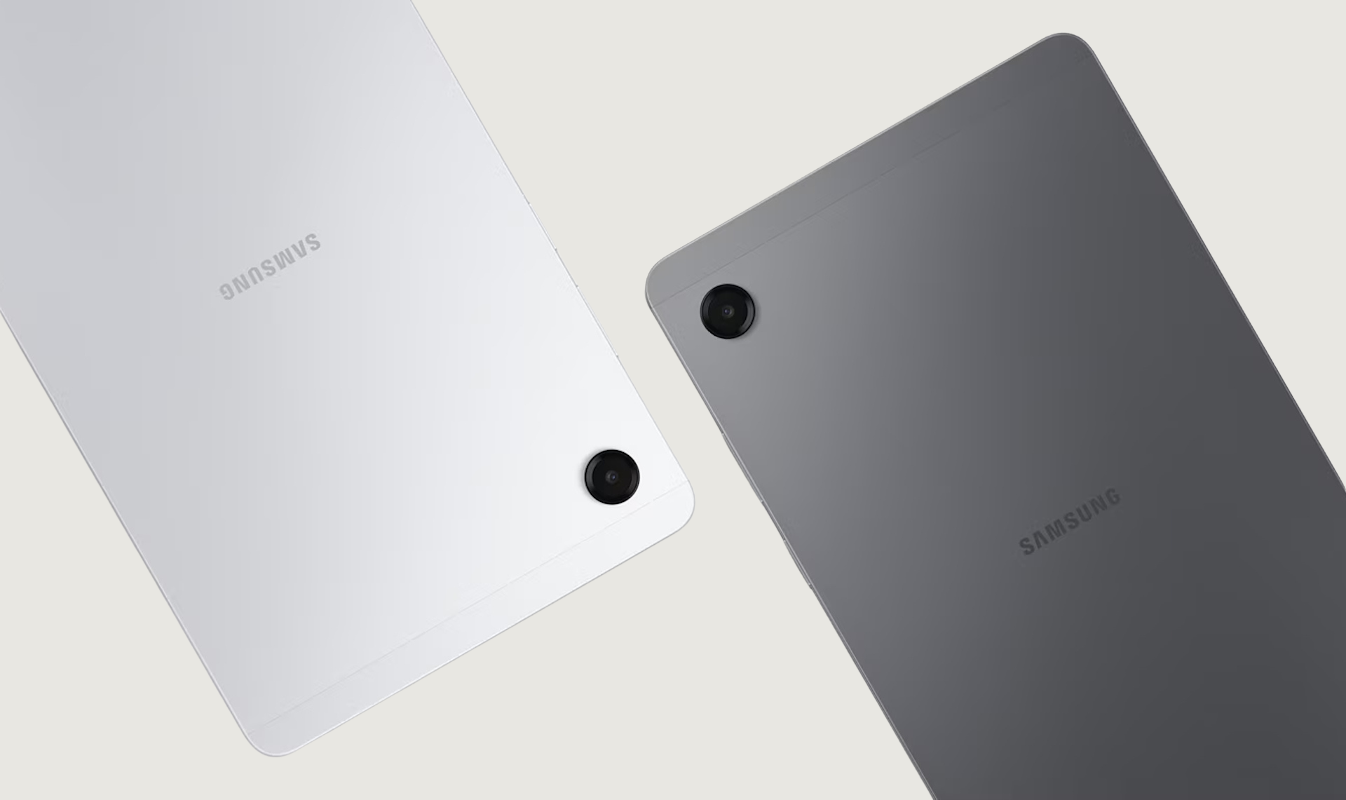 Galaxy Tab A11 sở hữu thiết kế cao cấp đặc trưng của nhà Samsung với 2 phiên bản màu Bạc và Xám sang trọng