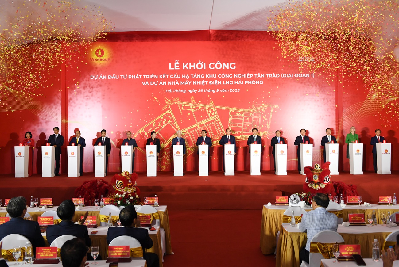 Tập đoàn Vingroup khởi công khu công nghiệp Tân Trào và nhà máy nhiệt điệt LNG Hải Phòng - 1