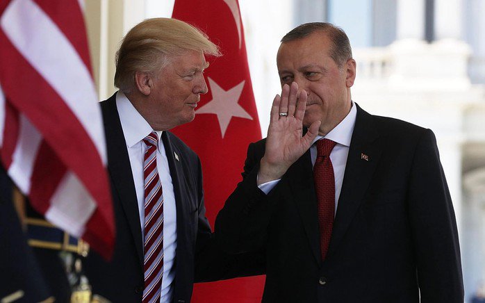 Ông Trump sẽ gặp ông Erdogan tại Nhà Trắng vào tuần tới. Ảnh: The Telegraph