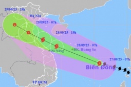 Tin tức trong ngày - Dự báo mới nhất về thời điểm, khu vực đổ bộ vào Việt Nam của bão số 10 Bualoi
