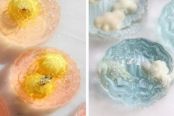 Ẩm thực - Cách làm bánh trung thu rau câu siêu dễ, đẹp như mua ngoài tiệm