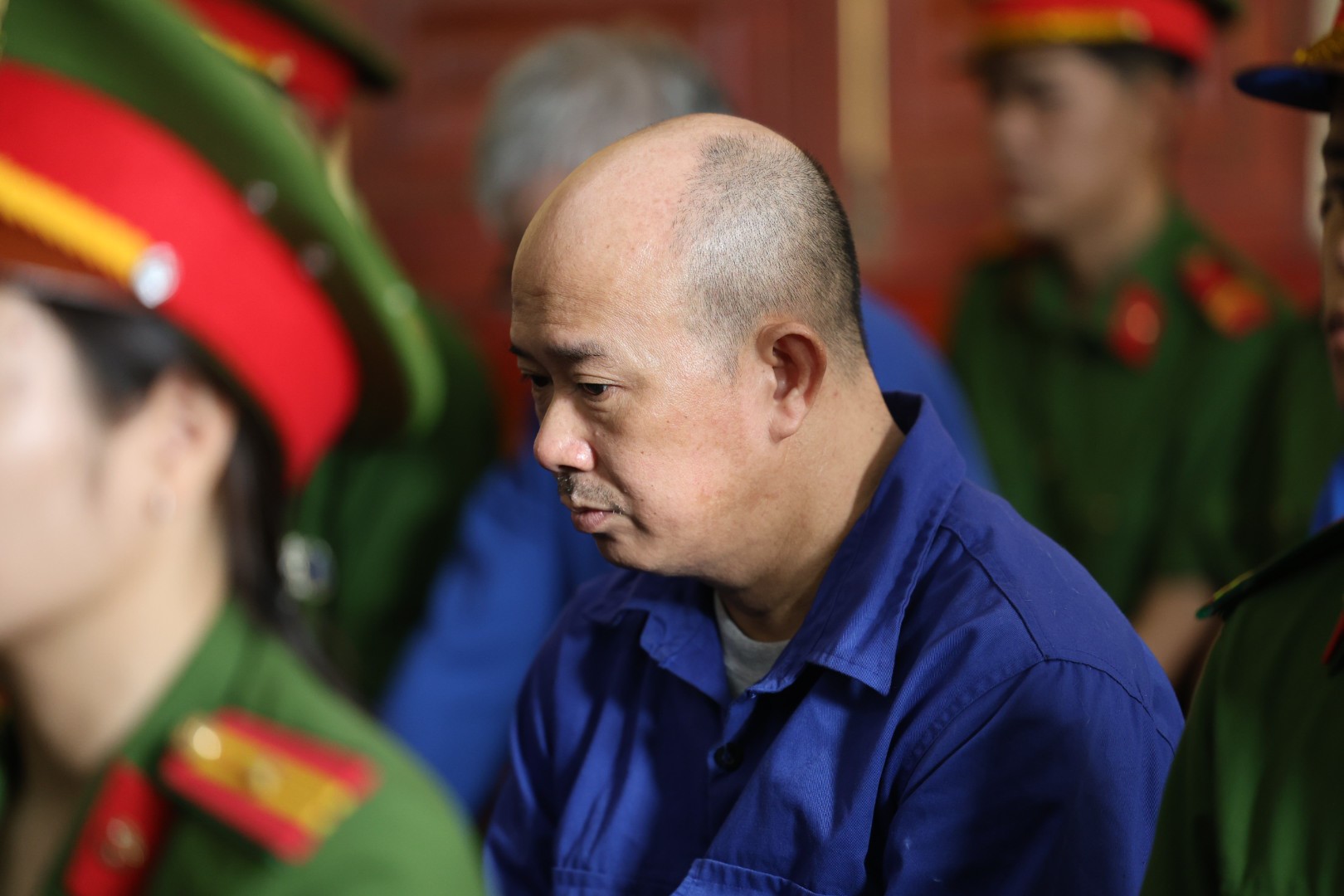 Các bị cáo tại toà