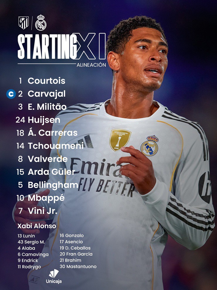 Trực tiếp bóng đá Atletico Madrid - Real Madrid: "Kền kền trắng" vỡ trận (La Liga) (Hết giờ) - 5