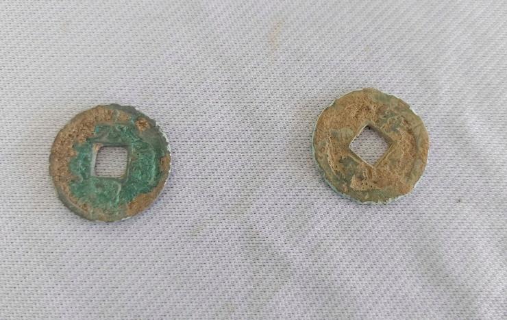 Hai đồng tiền thời Tống.