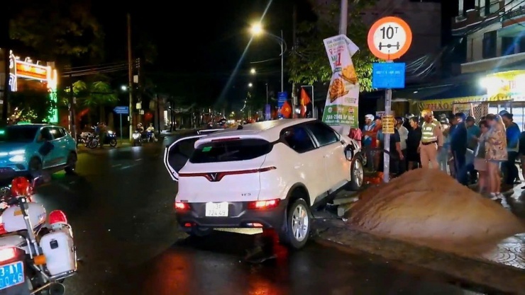 Hiện trường vụ tai nạn.