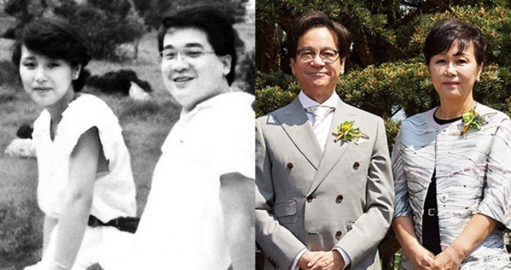 Vợ chồng chủ tịch Lee.