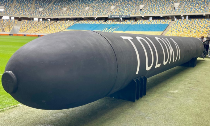 Tàu lặn không người lái TLK 1000 trong bức ảnh đăng ngày 22/9. Ảnh: Defense Express