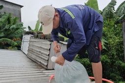 Người dân Huế dùng ‘cách lạ’ chằng chống nhà cửa trước bão gió ra sao?