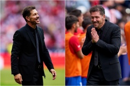 Atletico đại thắng Real: Simeone bật khóc trên sân, không tiếc lời khen Alvarez