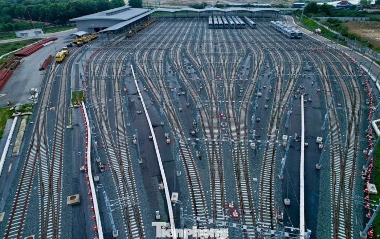 Khu depot của tuyến metro số 1 TPHCM. Ảnh: Duy Anh