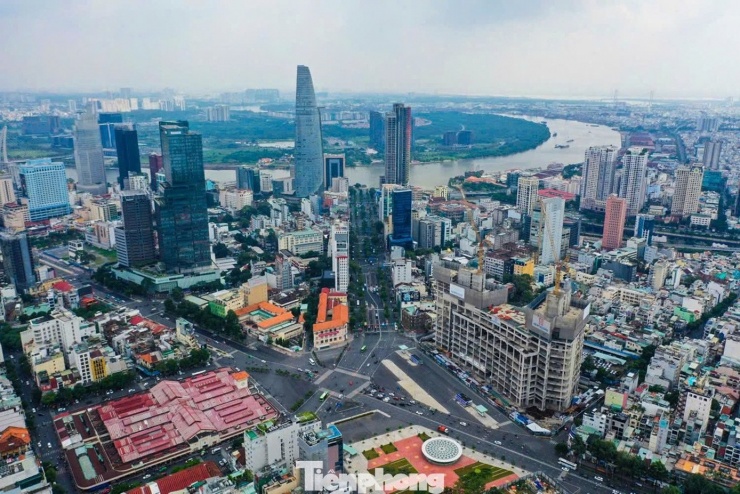 Khu vực "tứ giác Bến Thành" sau khi metro số 1 TPHCM hoàn thành. Ảnh: Duy Anh
