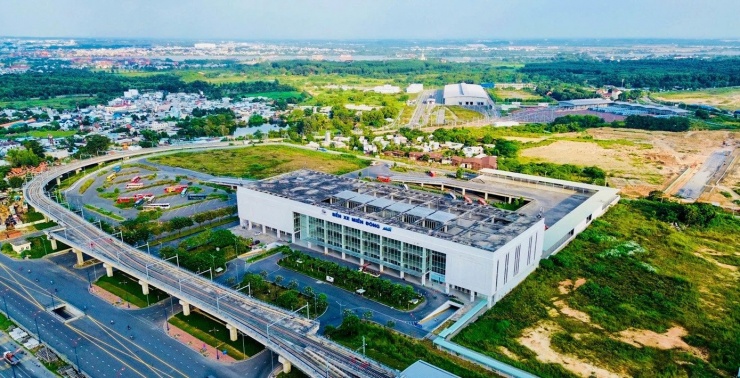 Bến xe Miền Đông mới nhìn từ trên cao. Ảnh: Duy Anh
