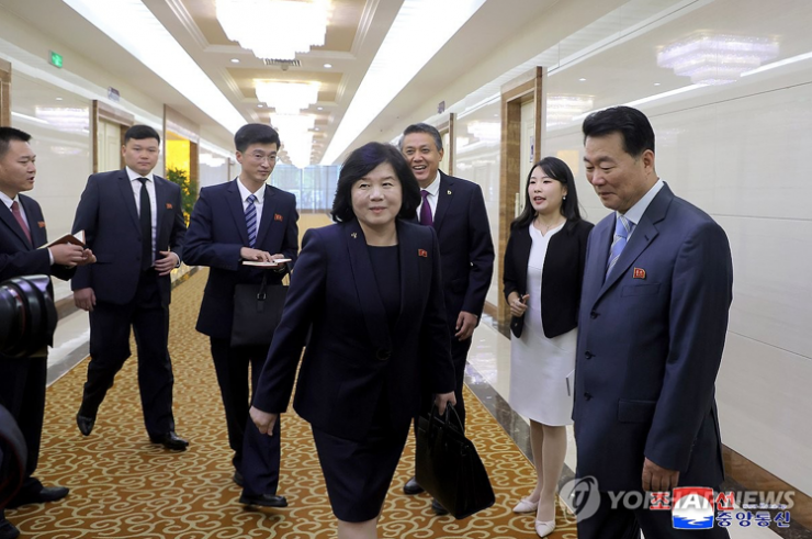 Ngoại trưởng Triều Tiên Choe Son Hui. (Ảnh: Yonhap)