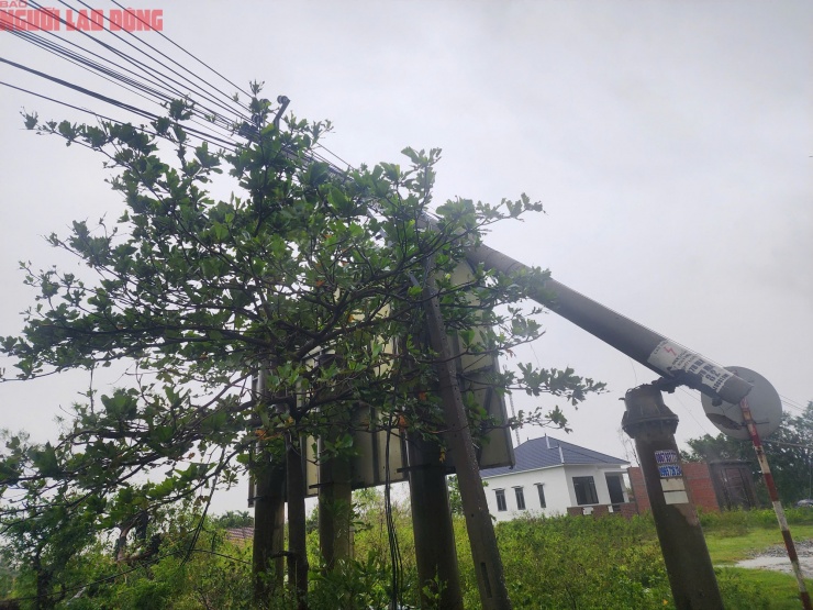 Quảng Trị sau bão số 10: Cột điện gãy đôi, nhà dân chỉ còn trơ khung - 2