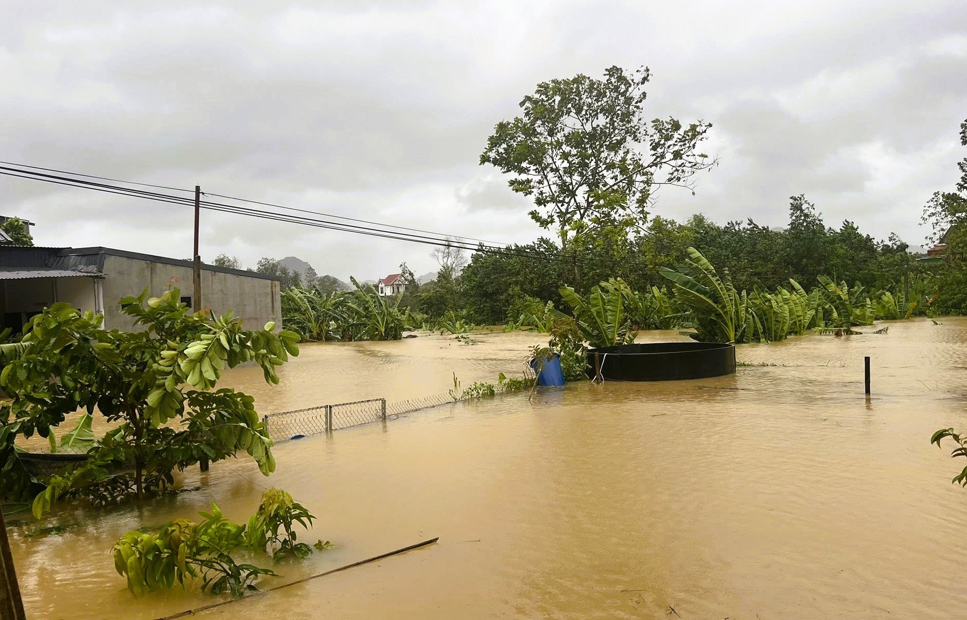 Nhà sập, nhiều nơi chìm trong "biển" nước khi bão số 10 Bualoi đổ bộ - 14