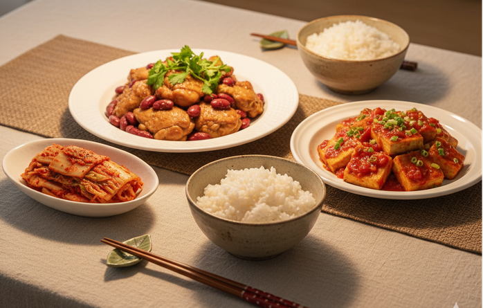 Kim chi có thể hỗ trợ giảm một chỉ số mỡ máu, góp phần ổn định huyết áp, đường huyết, theo một nghiên cứu mới - Minh họa AI: Thu Anh