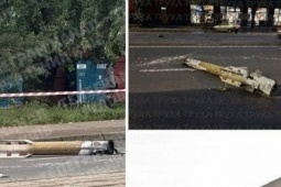 Thế giới - Video tên lửa Patriot rơi giữa đường phố Kiev khi cố đánh chặn tên lửa Nga