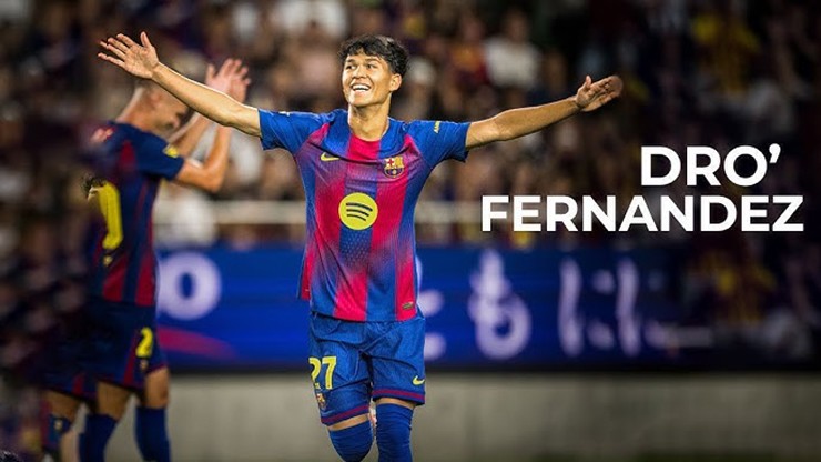 Sao trẻ Dro Fernández có màn ra mắt CĐV Barca và HLV Hansi Flick rất ấn tượng