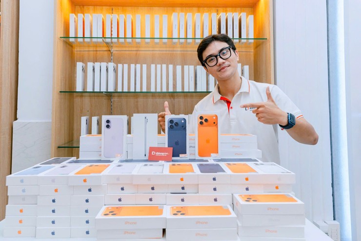 iPhone 17 series tại một nhà phân phối chính hãng ở Việt Nam