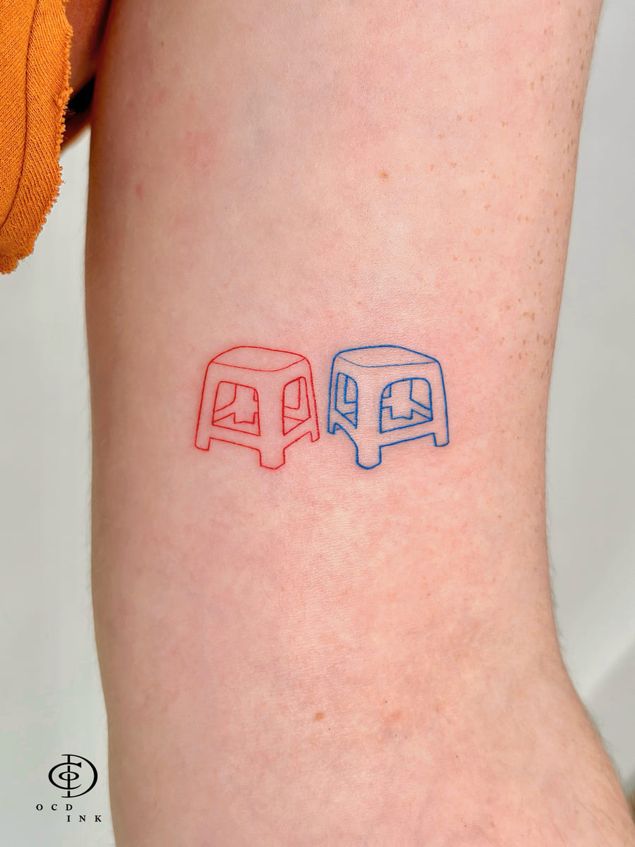 Hình xăm fineline OCD Ink Studio tư vấn và thực hiện cho khách hàng nước ngoài