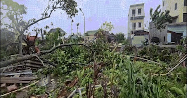 Cảnh tượng tan hoang chưa từng thấy sau trận gi...
