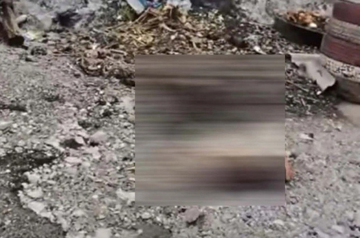 Vị trí nạn nhân rơi tử vong.