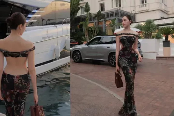 'MC chân dài' Thanh Thanh Huyền đốt cháy ánh nhìn trên bờ biển Địa Trung Hải