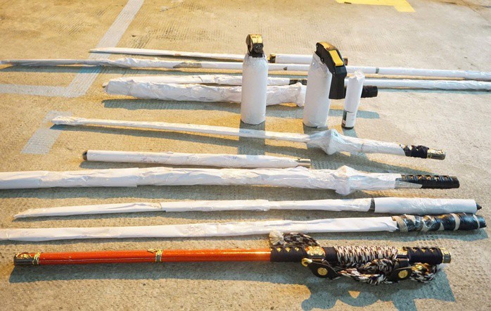 Số hung khí là tang vật vụ việc