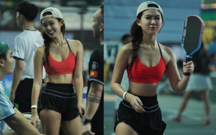 Từ hành động gây tranh cãi, 'vén váy' bất ngờ trở thành xu hướng với các nữ VĐV Pickleball