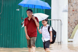 Giáo dục - du học - Loạt tỉnh cho nghỉ học vì mưa lớn sau bão